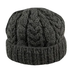 Aran cable hat