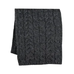 Aran cable scarf