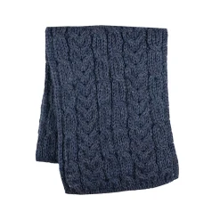 Aran cable scarf