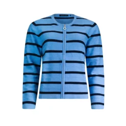 Cardi striped zip