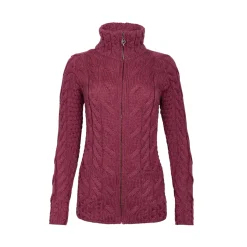 Cardigan aran zip