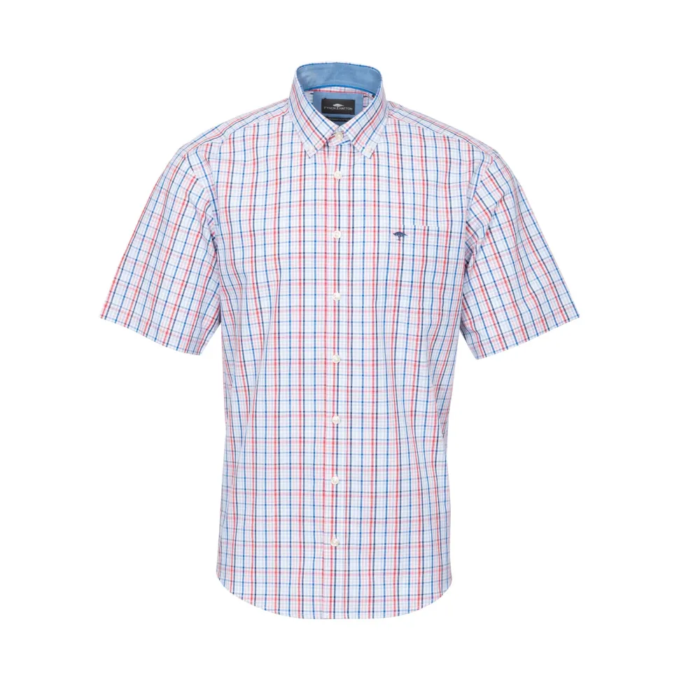 Combi check shirt SS