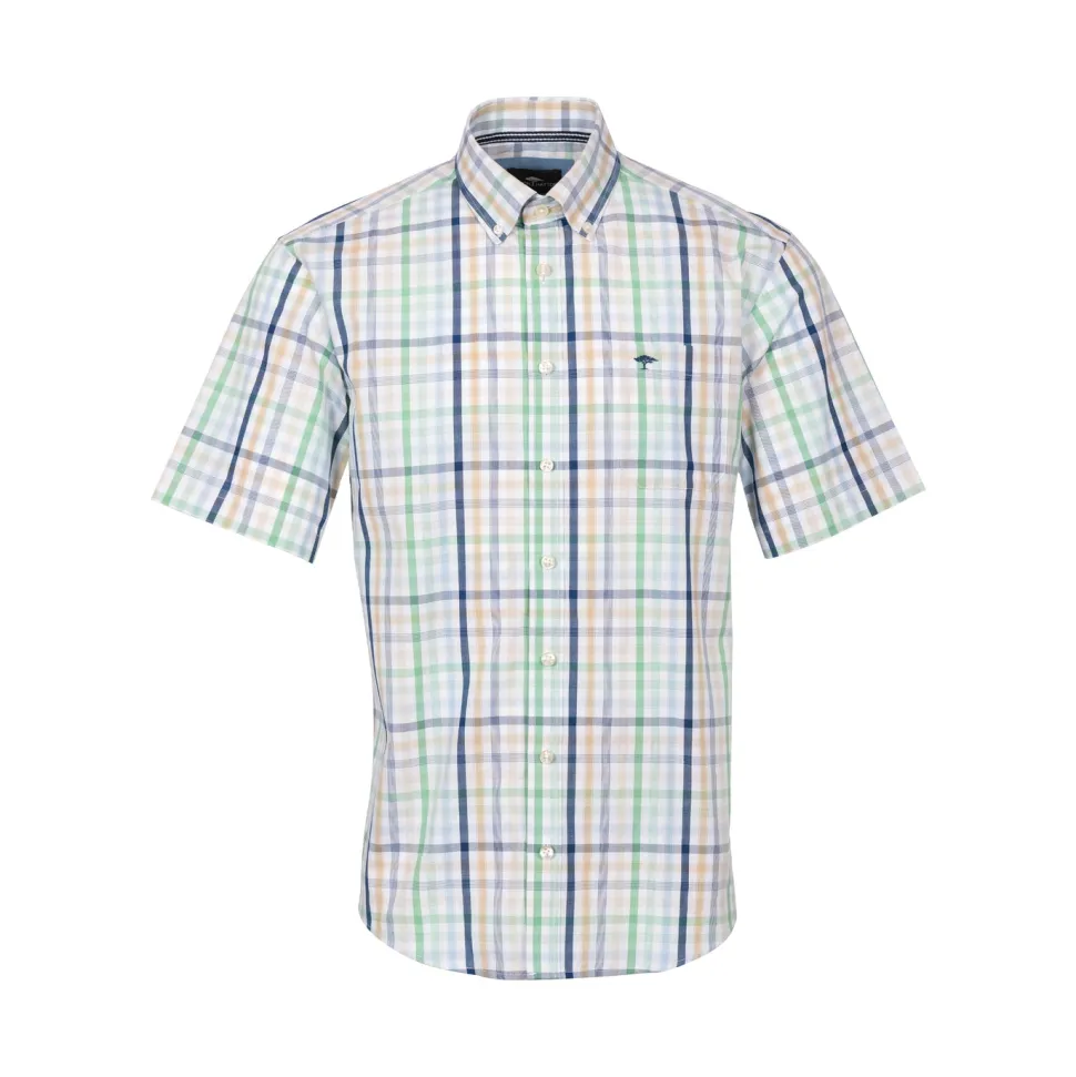 Combi check shirt SS
