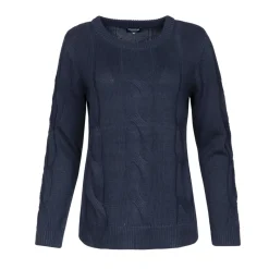 Crew neck pullover cable