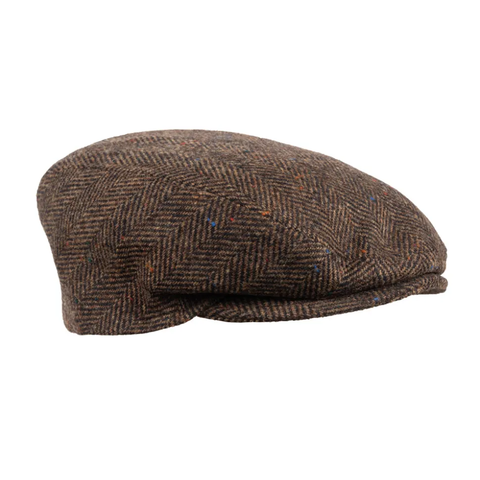 Flat cap herringbone