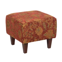 Footstool 50x50 Sarasa Red
