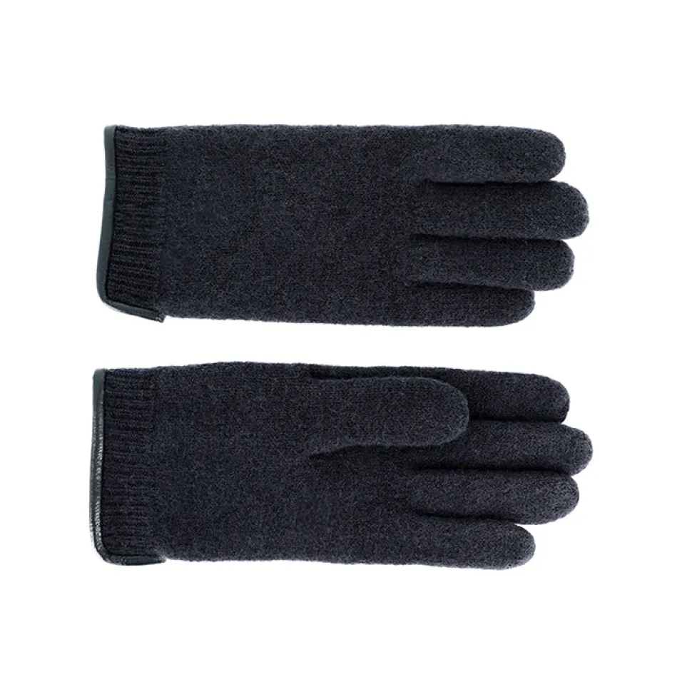 Gloves wool leatherband