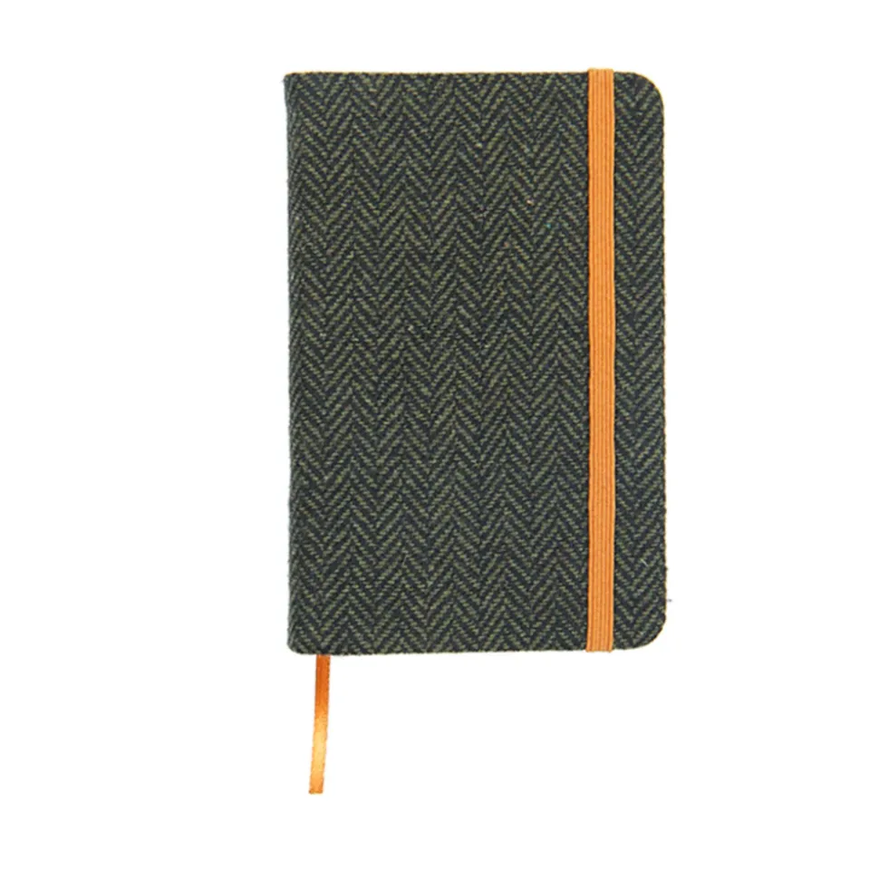 Green Herringbone notebook