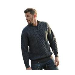 Half zip Aran
