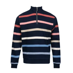 Half zip sweater stripe