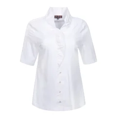 Ladies short sleeve ruche