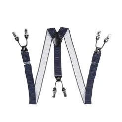Navy/white dots braces