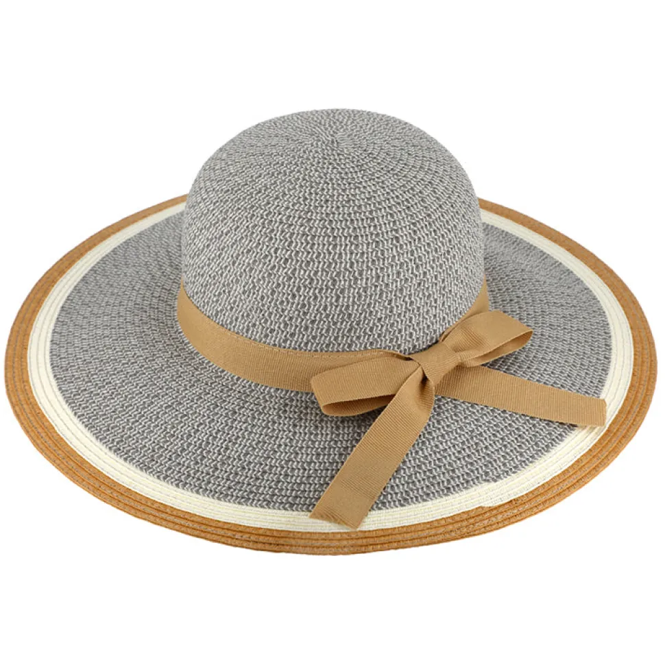 Paper hat threecolored brim