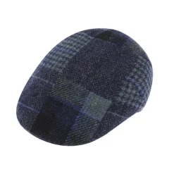 Patchwork tweed cap