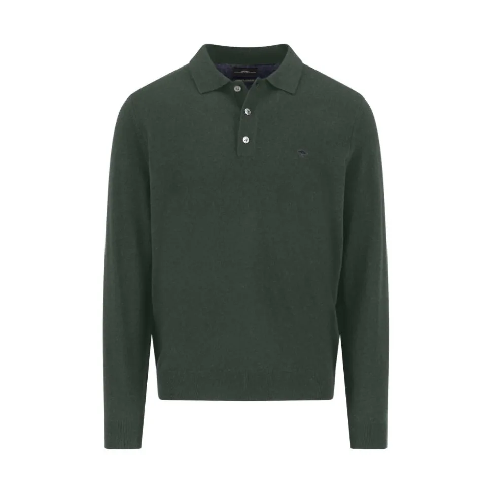 Polo longsleeve mer/cash