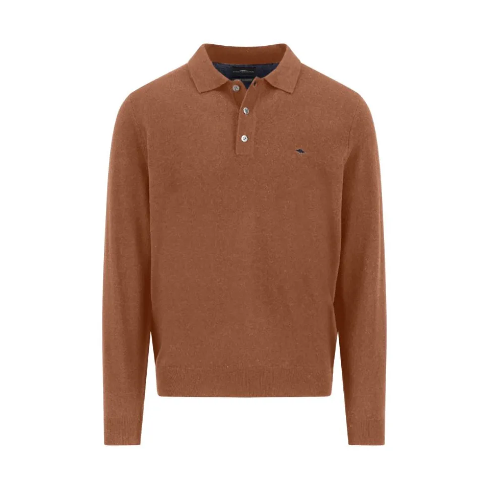 Polo longsleeve mer/cash