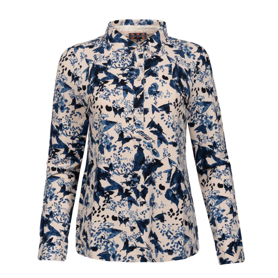 Polo print long sleeve