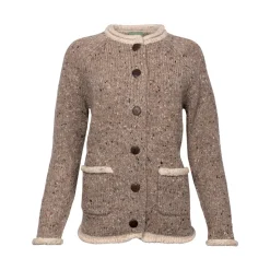 Shawl collar aran cardi