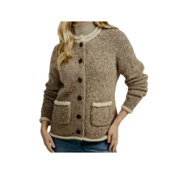 Shawl collar aran cardi