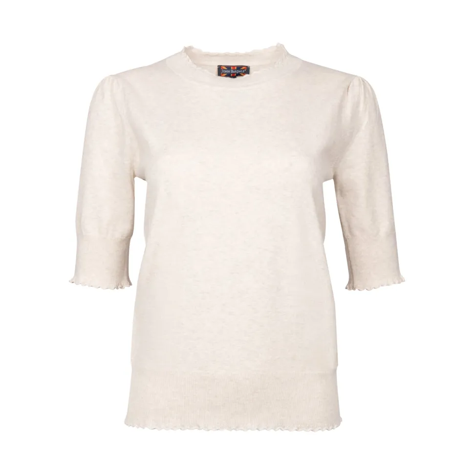 Shirt frill short sleeve