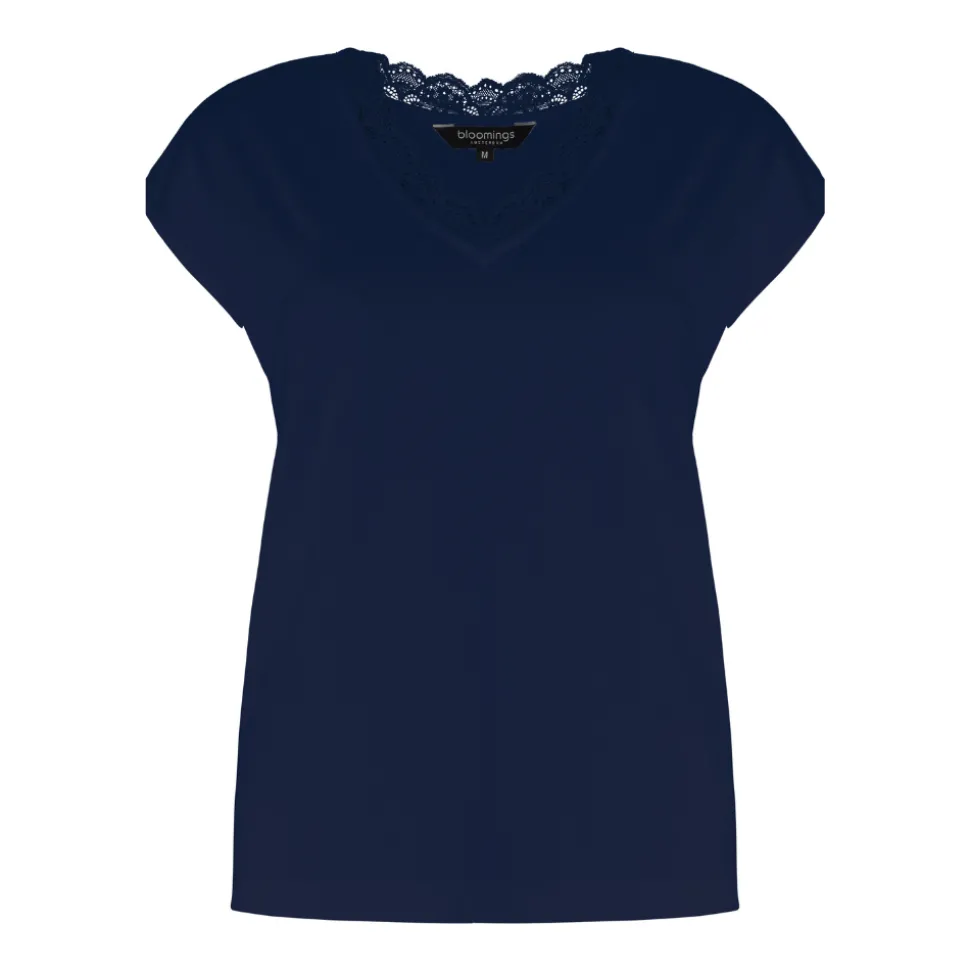 Shirt short sleeve lace