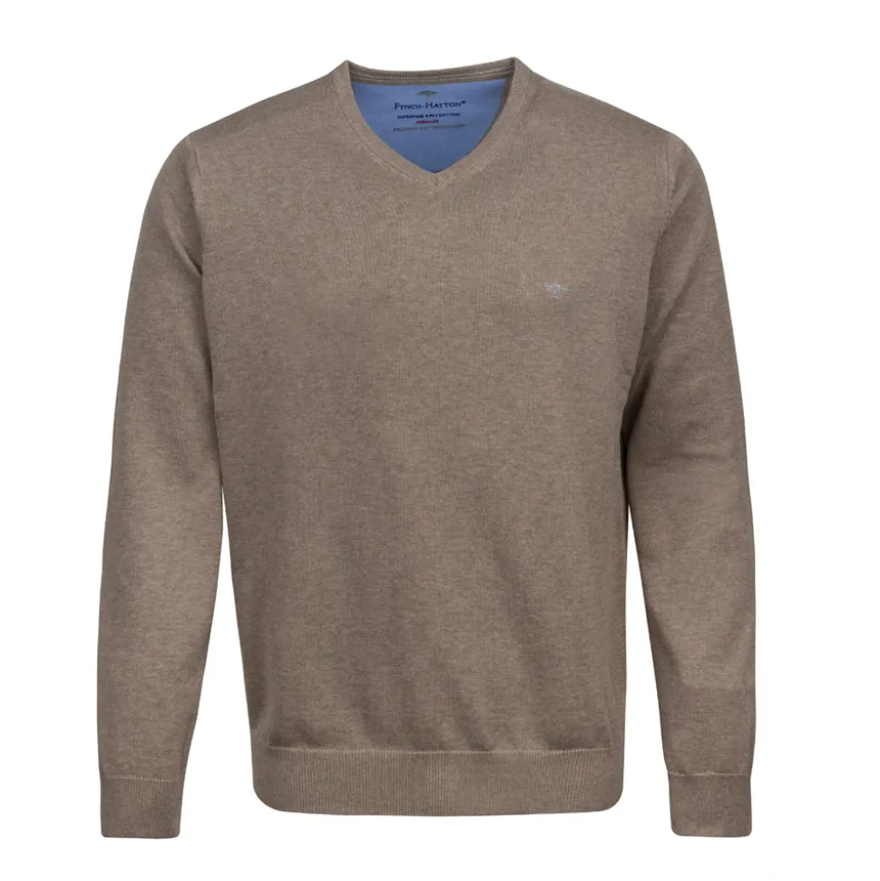 Sweater Cotton V-Neck