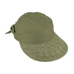 Visor with cloth crown