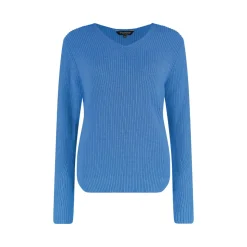 V-neck pullover ribbed